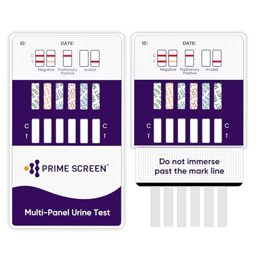 Prime Screen 12 Panel Multi Drug Urine Drug Test Card (AMP,BAR,BZO,COC,mAMP,MDMA,MOP/OPI 300,MTD,OXY,PCP,TCA,THC) - WDOA-7125 [1 Pack]