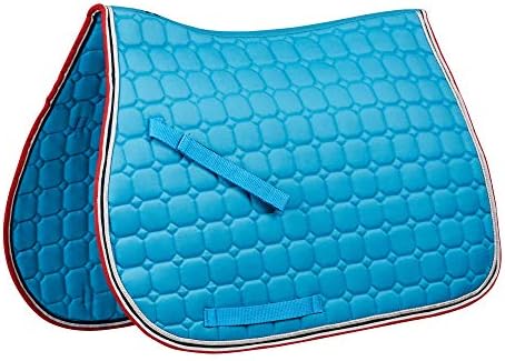 Saxon Coordinate Quilted AP Saddle Pad Cob Blue