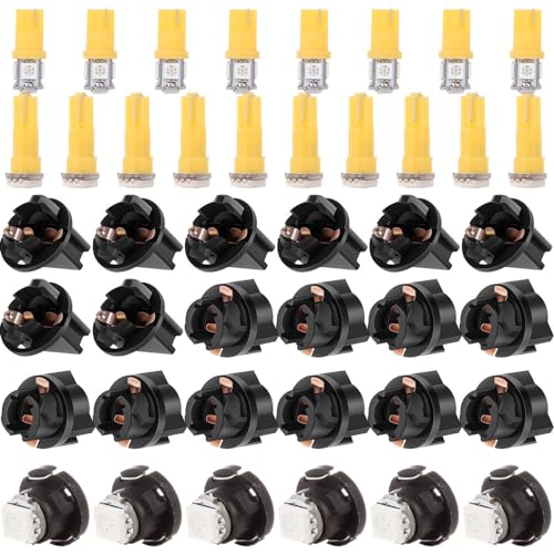 LBRST 8 x T10 168 Twist Lock Socket 6 x T4.7 1-5050-SMD Yellow T5-79607-SHJ-S01;T4.7 Neo Wedge Lights 10 x T5 74 73 2721 Twist Lock Socket 10 x T5 1-5050-SMD Yellow 74 73 2721 Instrument Lights