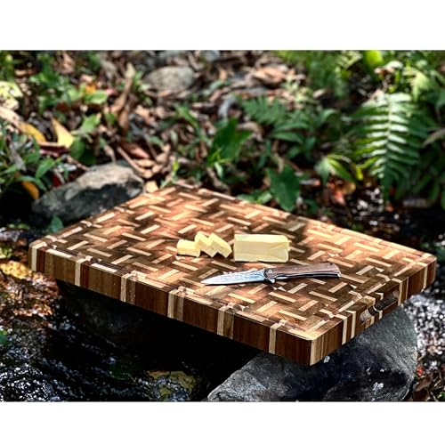 Hackblock Yousunlong End Grain Hackbretter 51×41 cm aus Akazienholz