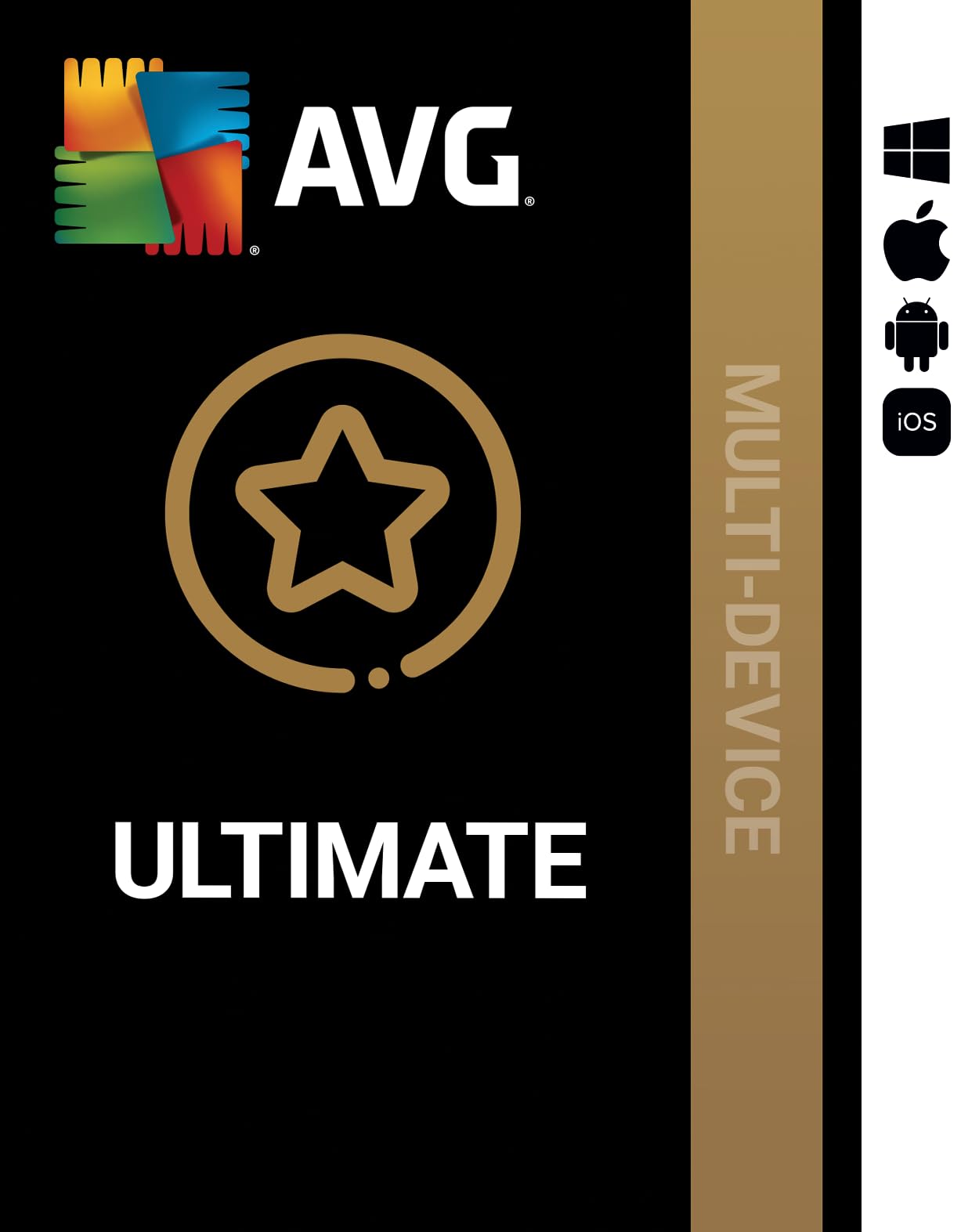 AVG Ultimate 2026 - Antivirus con AVG Secure VPN y AVG TuneUp para agilizar su PC | 10 Dispositivos | 1 Año | PC/Mac/Android/iOS