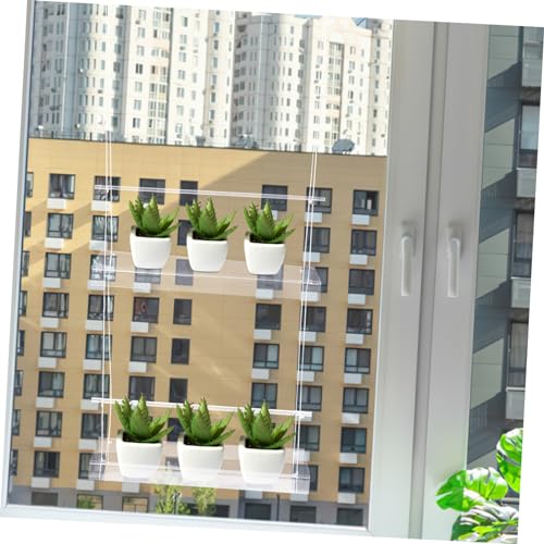 Support de pots de fleurs suspendus en acrylique premium de haute clarté