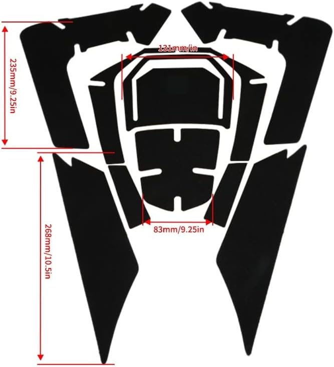 バイク部品 オートバイのタンクパッドプロテクターステッカーデカールガスニーグリップ牽引パッド側ホンダ NSS350 フォルツァ 35