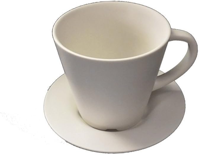 JAYYANG Jumbo Ceramic Soup/Coffee/ Mocha/Latte Cup / Ceramic Hot Beverage Drinkware Cups with Ceramic coaster for Wife mom sister girl friend YJB-white