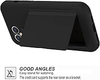 Vista 4 de Asuwish Funda compatible con Samsung Galaxy S21 Ultra Glaxay S21ultra 5G y protector de pantalla de vidrio templado, soporte para tarjeta de crédito