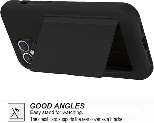 Miniatura 4 de Asuwish Funda compatible con Samsung Galaxy S21 Ultra Glaxay S21ultra 5G y protector de pantalla de vidrio templado, soporte para tarjeta de crédito