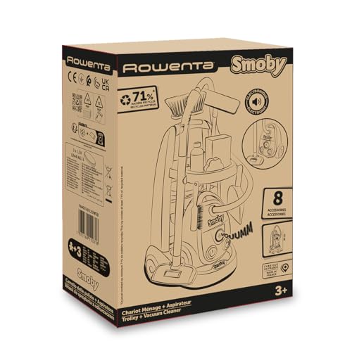 SMOBY Rowenta Chariot Ménage + Aspirateur dès - vue 9