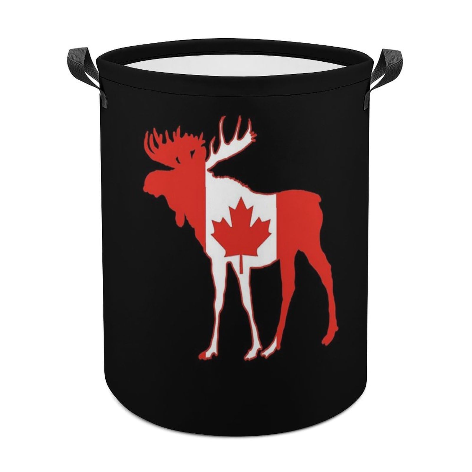 MHYRAC Laundry Hamper, Canada Deer Laundry Basket, Washing Basket with Handle