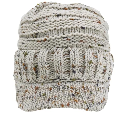 C.C Toddler Trendy Warm Oversized Chunky Soft Oversized Ribbed Slouchy Knit Hat with Visor Brim4