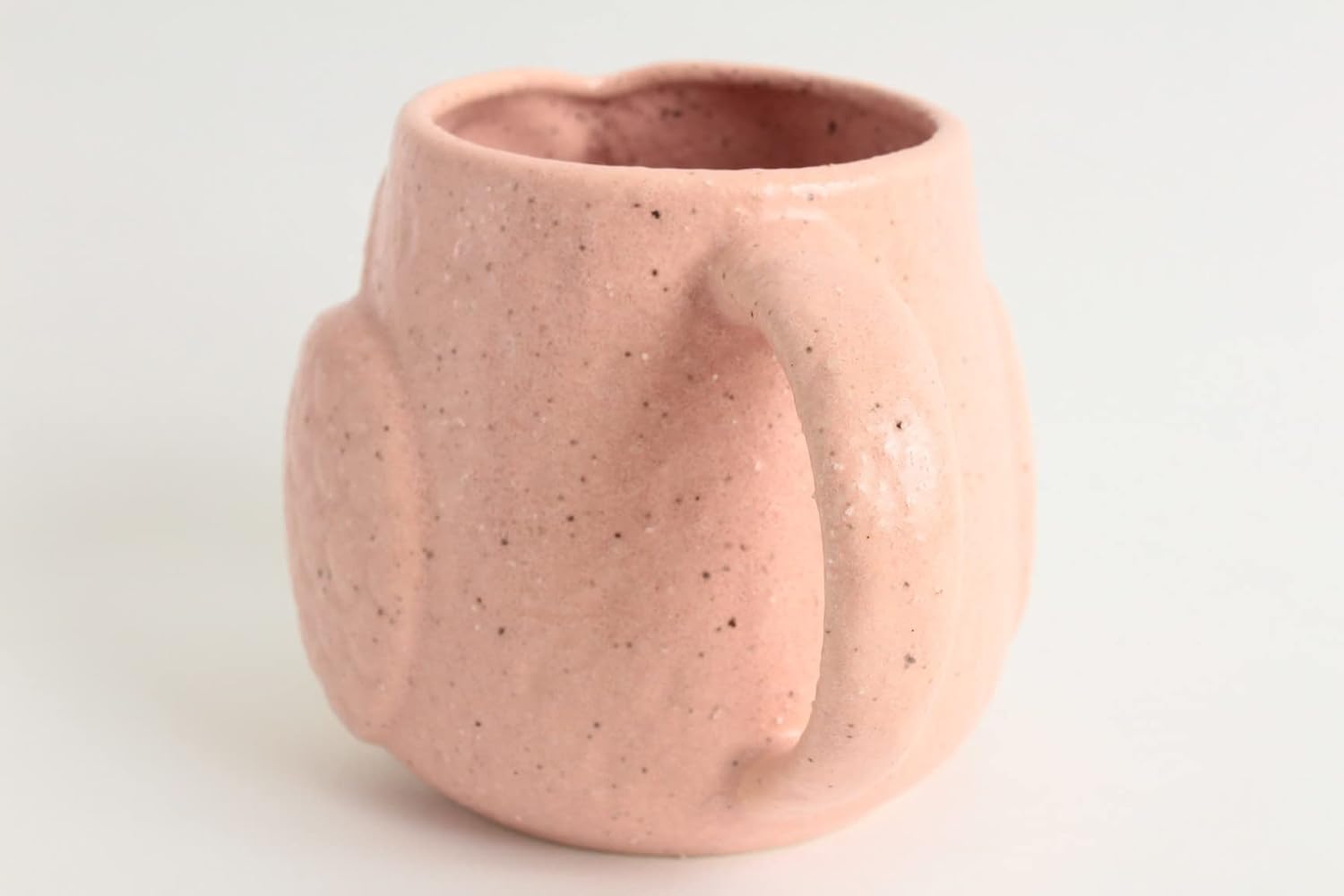 Mino ware Japanese Pottery Mug Cup Owl Shape made in Japan (Japan Import) CPM102 (Carnation Pink) image 4