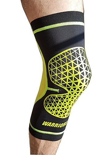 Warriors Elite Neoprene Knee Brace– Breathable Fit Compression Knee Support – Perfect for Running, Athletics, Arthritis, Jogging, Hiking, Sports, Recovery, and Relief for Joint Pains (Large)