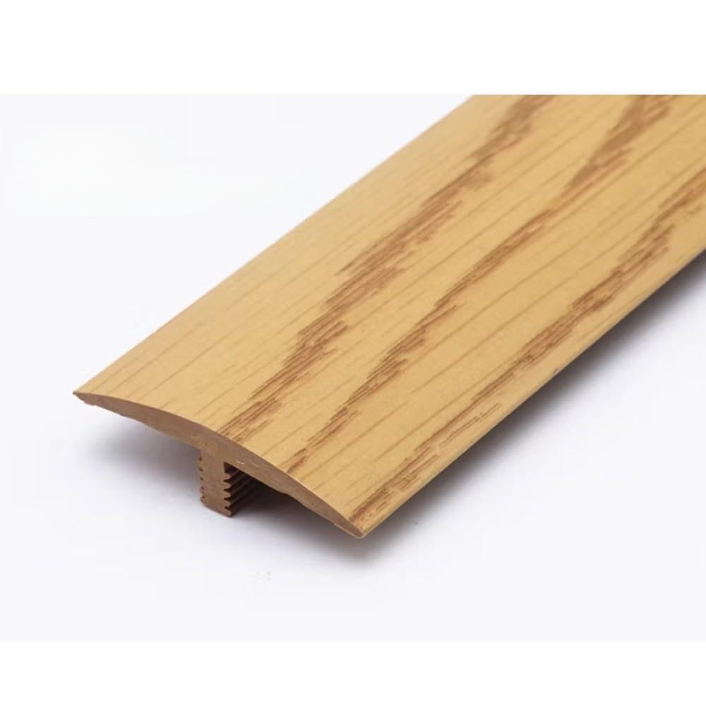 Bande de transition autocollante en T – Bordure polyvalente en PVC pour moquette et carrelage en vinyle – Couleur cerise 100 cm / 40in de long – Facile à couper pour des joints de sol sans couture