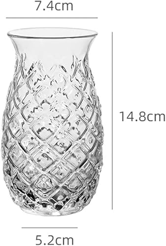 Miniatura 6 de NUOBESTY Copa de cristal transparente Copa de cóctel Copa de cóctel en forma de piña Copa de cóctel Copa de cristal Copa de bebida para vino Champán