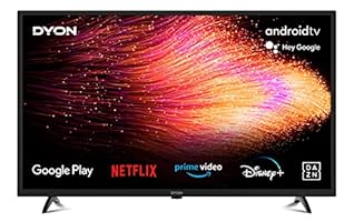 DYON Smart 32 AD-2 80 cm (32 Zoll) Android TV (HD Triple Tuner, Prime Video, Netflix, Google Play Store für DAZN, Disney+ UVM, Google Assistant, BT-Fernbedienung mit Mikrofon) [Modelljahr 2022]