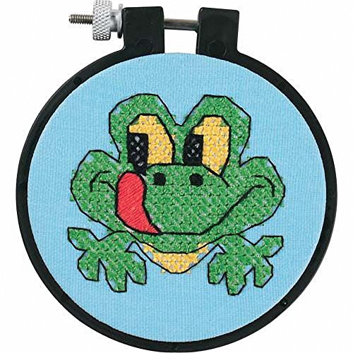 Image of Dimensions Needlecrafts 72531 Stamped Cross Stitch, Friendly Frog