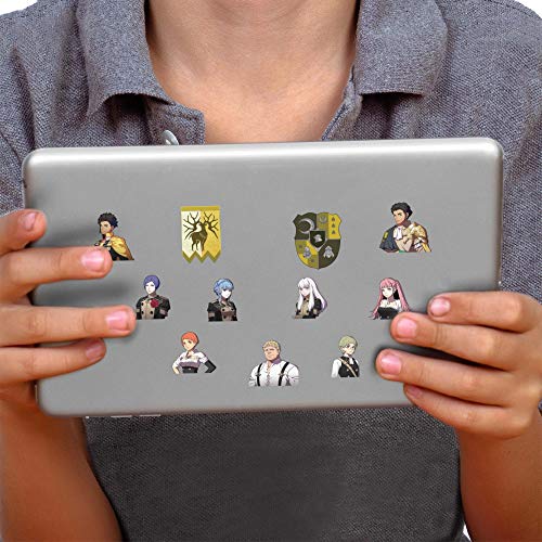 Fire Emblem Three Houses, 11 Pack, Golden Deer Tech Decals, Waterproof Stickers for Phone, Laptop, Water Bottle, Skateboard, Vinyl Stickers for Boys and Girls