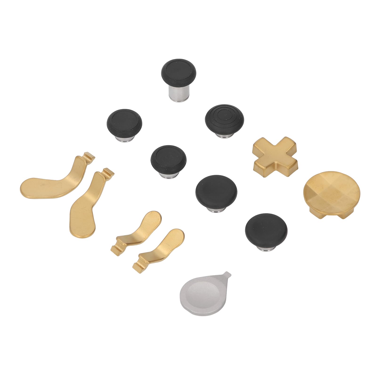 BONKZEBU Metalowe Drążki do Sterowania Szeregowego, 6 Joysticków ze Stali Nierdzewnej z 4 łopatkami i 2 Podkładkami D do Kontrolera Szeregowego i Podstawowego, Zawiera stację ładującą i