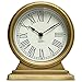 EMAX HOME Vintage Gold Mantle ClockTable for Living Room Decor Table Clock Decorative Battery Operated Table Top Shelf Clock