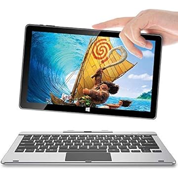 Tablet Windows 10 de 11,6 polegadas, Jumper EZpad 6 Pro PC Tablet com teclado tela sensível ao toque Full HD, laptop 2 em 1 com 6 GB de RAM, 64 GB de ROM, suporta cartão TF de 128 GB, teclado