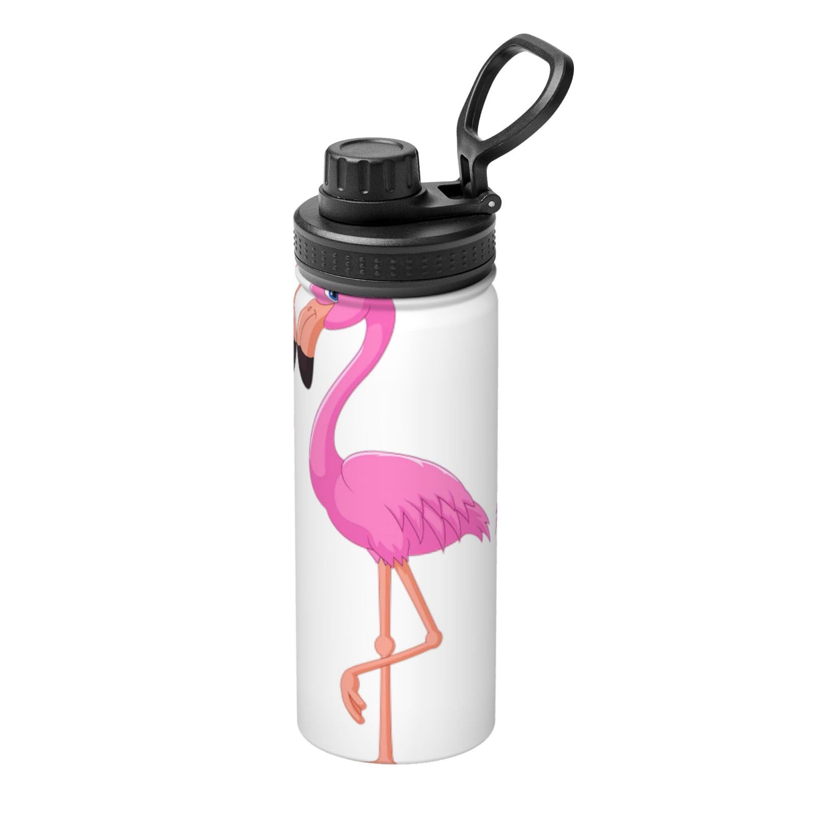 Kfjghhl Insulated Stainless Cartoon Flamingo Steel Water Bottle For Sport Gym Travel Leak Camping Hiking Hydration