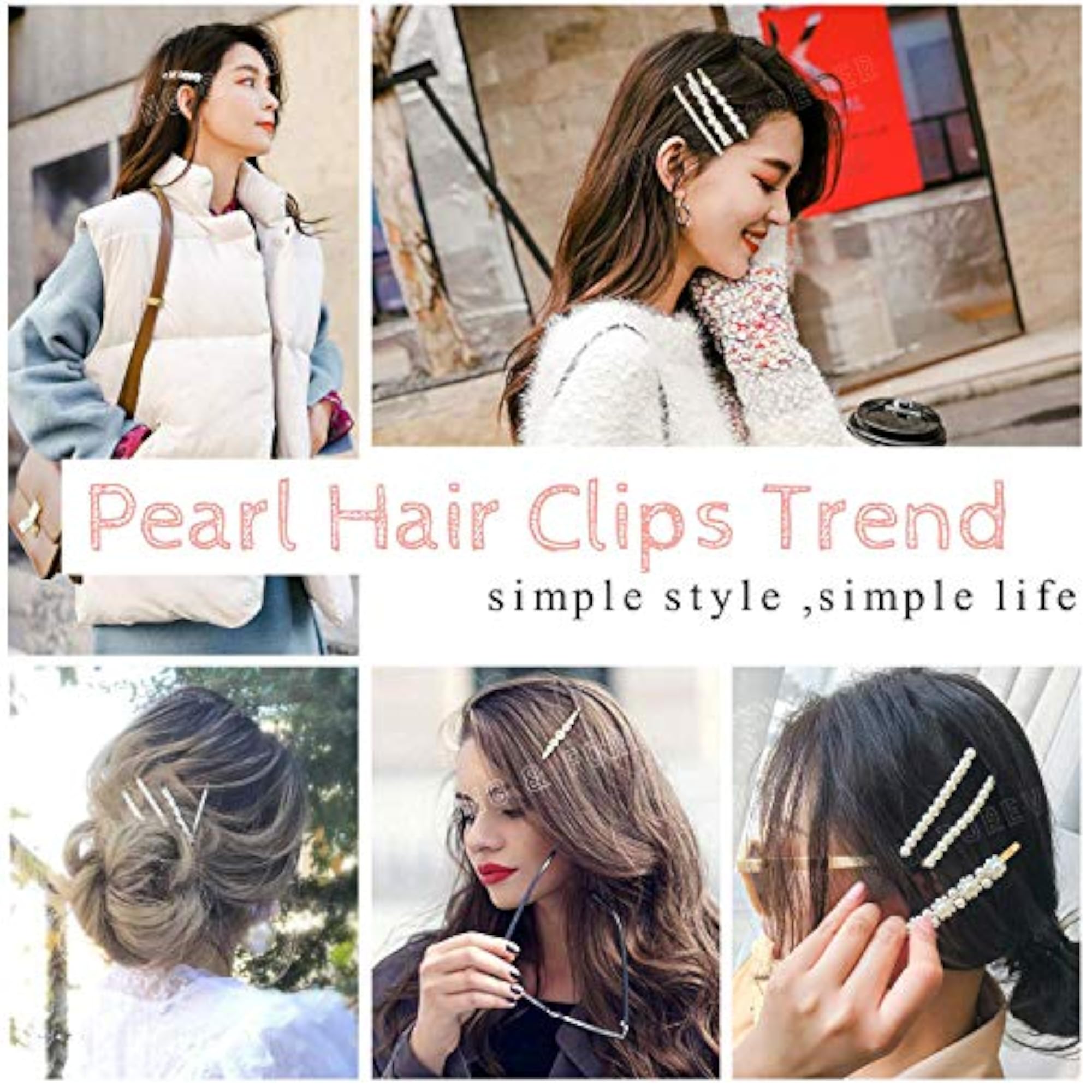 4pcs Bows/Clips Birthday Bling Hairpins