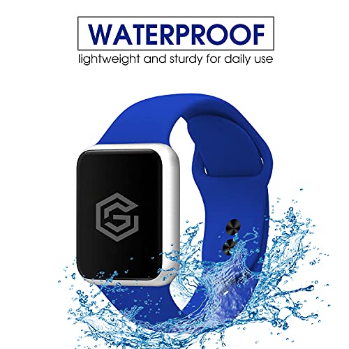 Image of GRIPP Soft Silicone Watch Strap for 40mm /41mm /42mm, Watch Series 11 /10 /9 /8 /7 /6 /5 /4 /3 /2 /1, SE 3 /2 /1, Slim, Lightweight, Adjustable (Watch Not Included)