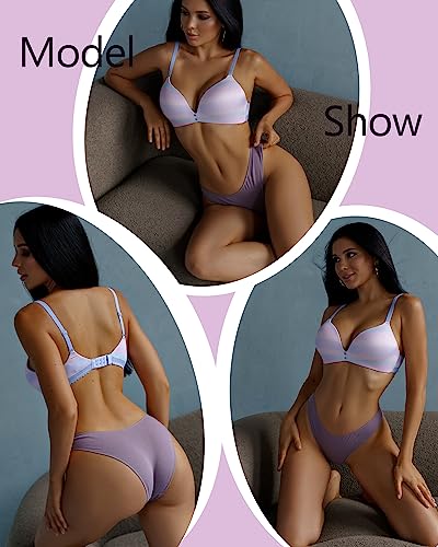 Finetoo 12 Pack Cotton Underwear For Women Cute Low Rise Bikini Panties High Cut Breathable Sexy Hipster Womens Cheeky S-Xl thumb #2