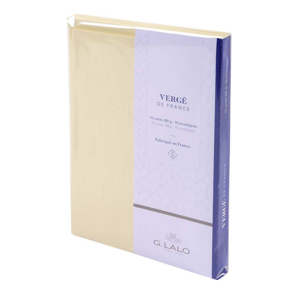 Papier à lettre Vergé 210 g 25 pcs A4 21 x 29,7 cm Extra Blanc - G