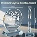 Custom Crystal Awards and Trophies – Personalized Engraved Glass Plaques for Employee Recognition, Appreciation, Farewell, Retirement, Coworker Gifts, Sports Achievements (You Make A Difference)