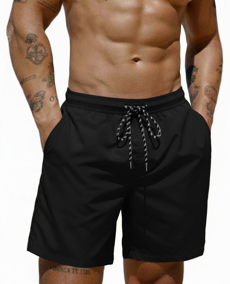 Mens Swim Trunks 7 inch Bathing Suit with Mesh Liner Swim Shorts Board Short Swimsuit-image-28