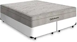Cama Box + Colchão de Molas Ensacadas - AirTech SpringPocket - Ortobom (BRANCO, Queen)
