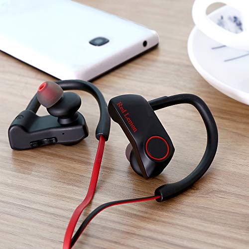 Image of Red Lemon Bolt S280 Bluetooth Sports Stereo Wireless IPX7 Waterproof Headphone (Red-Balck)