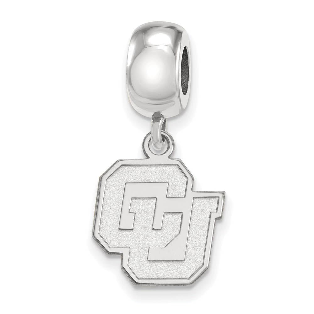 LogoArt Sterling Silver University of Colorado Small Dangle Bead Charm