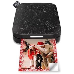 HP Sprocket Portable 5x7.6 cm Sofortbilddrucker (Rosa) Drucken Sie Bilder auf Zink Sticky-Backed Paper von Ihrem iOS- und Android-Gerät
