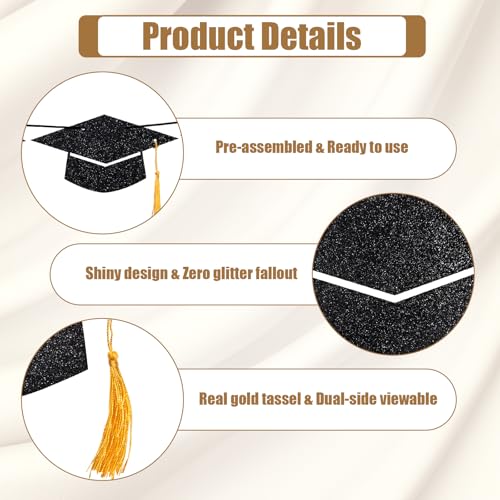 Image of Graduation Decorations 2026- Pre-Strung Black Graduation Banners Garland, Class of 2026 Congrats Grad Banner for Congratulation Graduations High School College Grad Party Supplies