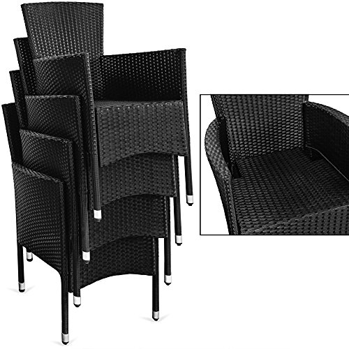 【ᐅᐅ】erweiterbares 15tlg. Balkon Polyrattan Lounge Ecke - braun