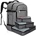 Hynes Eagle Travel Backpack 40L Flight Approved Carry on Backpack Light Grey with 3PCS Packing Cubes 2018