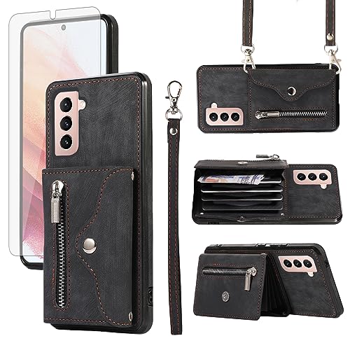 Coque Samsung S21 Plus LLXKFQKB antichoc et anti-rayure noire