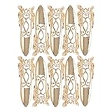 KAJNBN 10 Anillos Ajustables Punta del Dedo en Estilo Antiguo Dorado, Ligeros Aleación de Zinc, Perfectos para Cosplay y Actuaciones Dramáticas