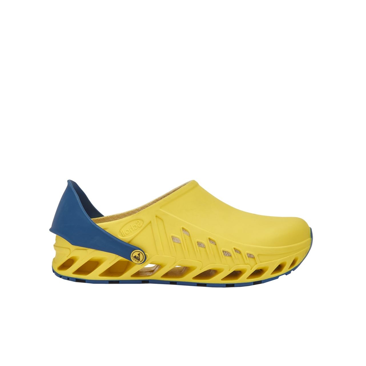 Scholl Evoflex, Scarpe da Lavoro per Settore Medico Unisex - Adulto, Giallo, 45 EU