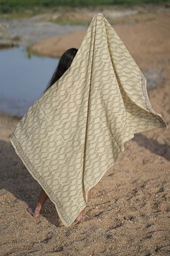 Block Print Pareo – Indian Cotton Sarong for Beach Days Personalized Photo Sarong Wrap – Custom Face Beach Cover-Up2
