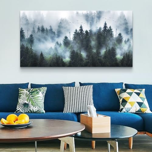 DZRWUBHS Large Size Abstract Canvas Wall Art For Living Room Decorations For Bedroom Office Wall Decor Abstract Mountain Wall Painting Framed Pictures Artwork Farmhouse Home Decor Art 30"X60"