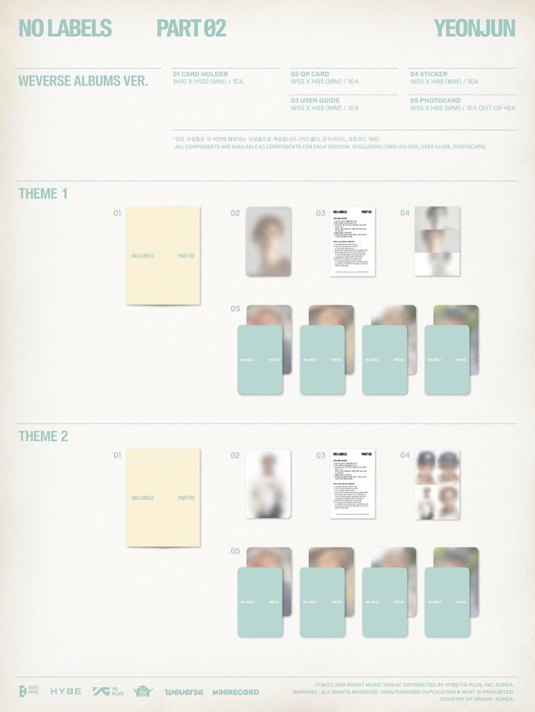 Générique Yeon-Jun No Labels Part 02 [Weverse Albums Ver.] (Random ver.)