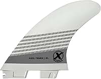 Quilha para Prancha de Surf True-X Large Expans Branca Encaixe FCS2 -Quilhas Large G7 p/Ondas Grandes