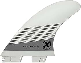 Quilha para Prancha de Surf True-X Large Expans Branca Encaixe FCS2 -Quilhas Large G7 p/Ondas Grandes