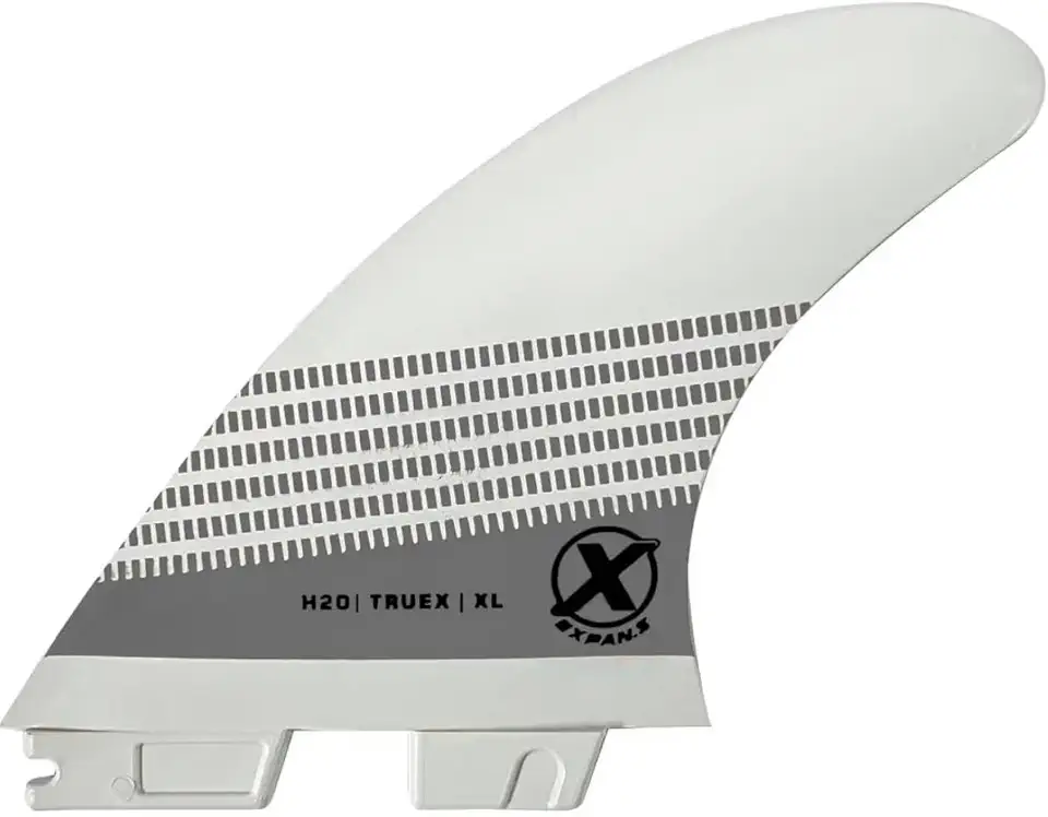 Quilha para Prancha de Surf True-X Large Expans Branca Encaixe FCS2 -Quilhas Large G7 p/Ondas Grandes