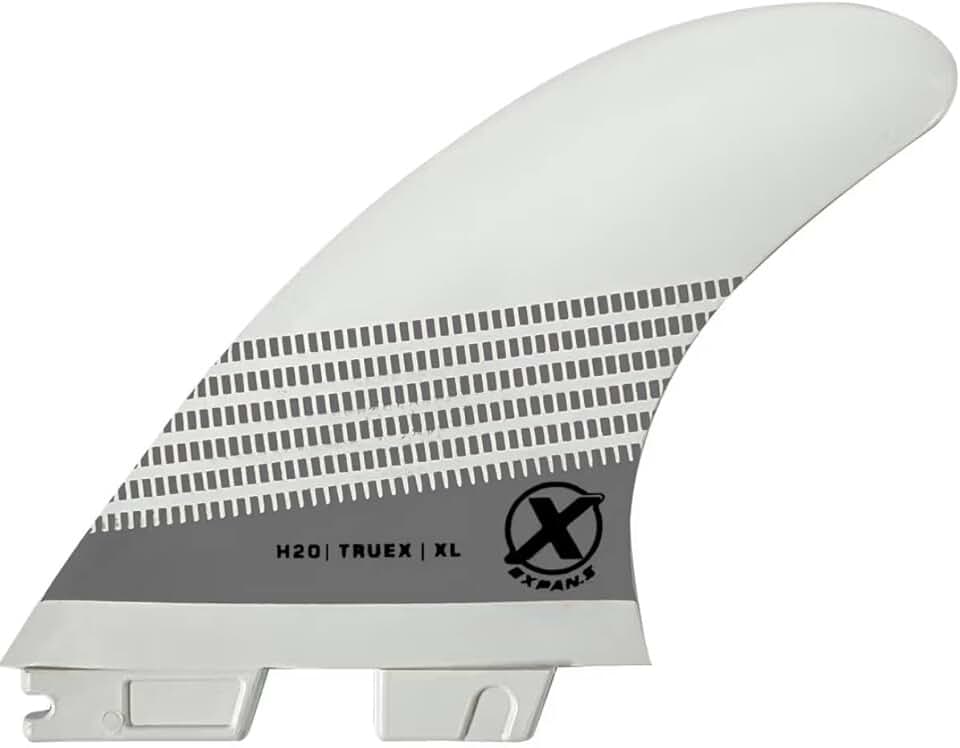 Quilha para Prancha de Surf True-X Large Expans Branca Encaixe FCS2 -Quilhas Large G7 p/Ondas Grandes