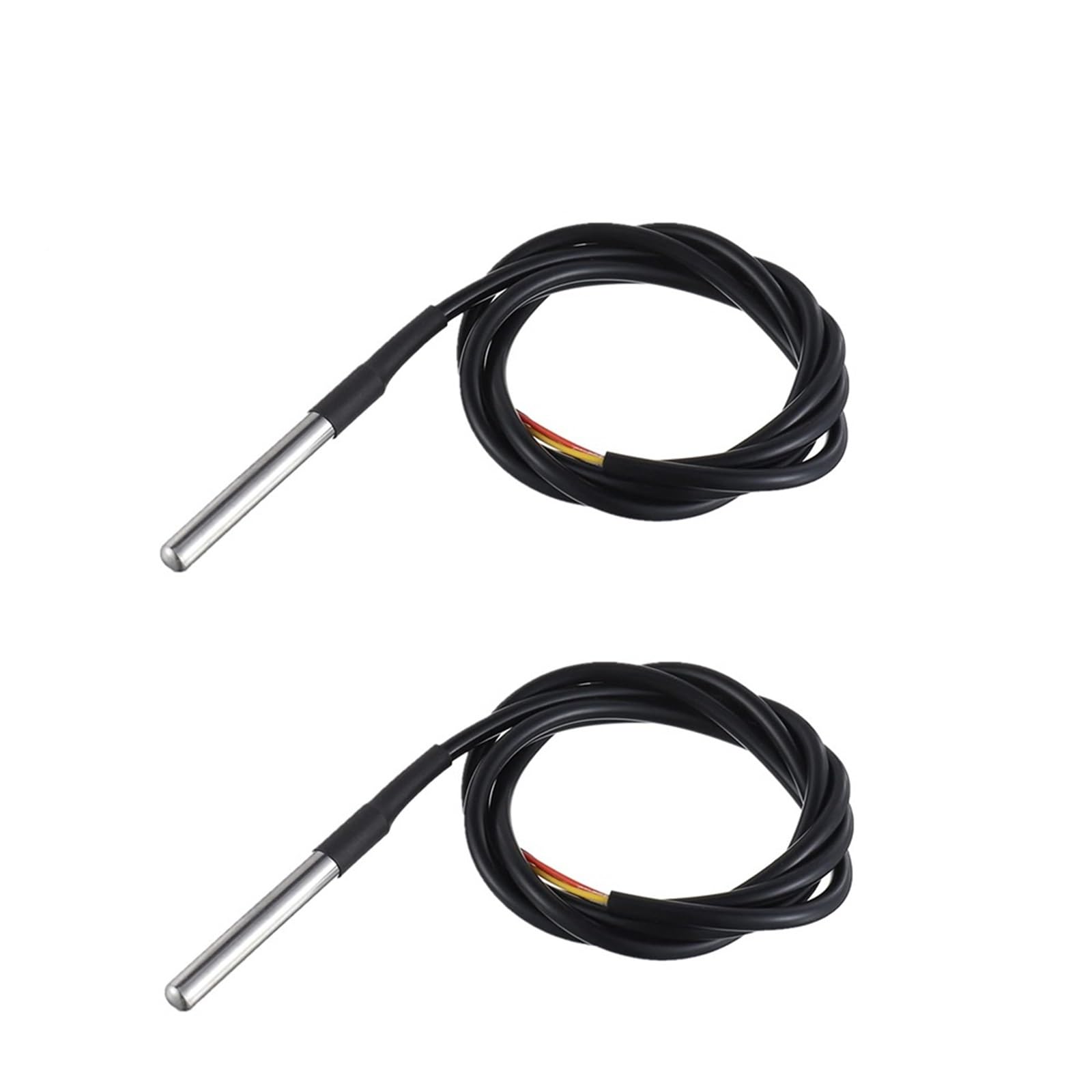 1 Uds DS18B Impermeable encapsulado de Acero Inoxidable 18B20 sonda del Sensor Temperatura Longitud Cable 1m 2m 3m 5m 500cm(2M 200CM)