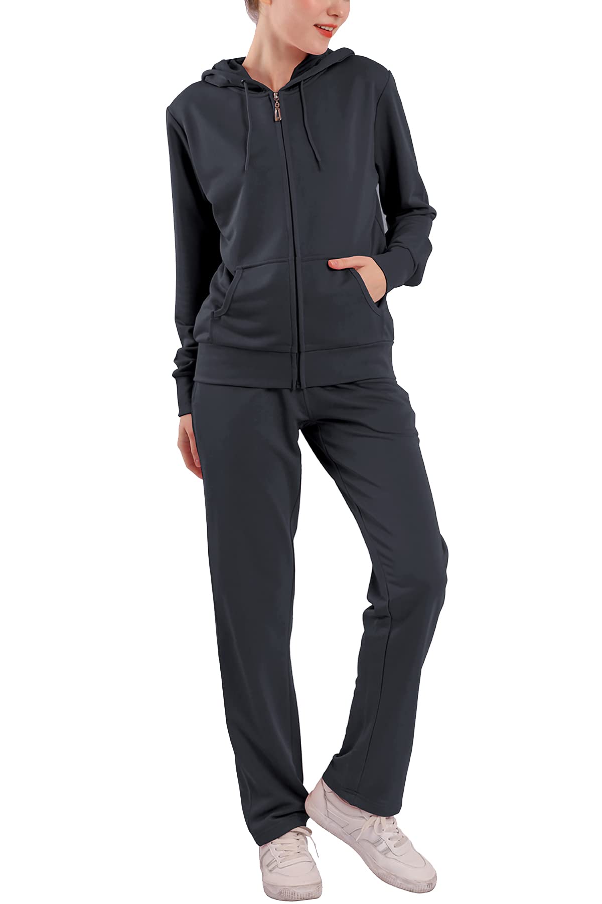 Womens Sweat Suit Casual Piece Jogging Suits Zip Up Desertcart