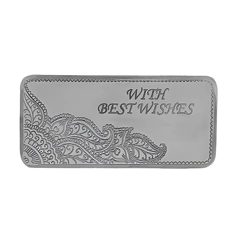 999.9 Silver Purity 100 Grams Best Wishes Silver Bar/Coin with Fancy Classic Gift Box Package